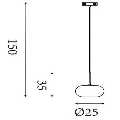 Suspension Allure 9W LED Or SEARCHLIGHT 80820-1GO