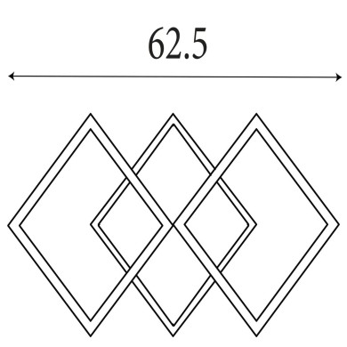Plafonnier Fence 25W LED Or SEARCHLIGHT 83510GO