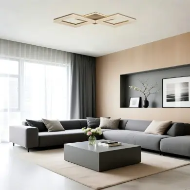 Plafonnier Fence 25W LED Or SEARCHLIGHT 83510GO