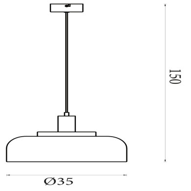 Plafonnier Scotland 60W Max Noir SEARCHLIGHT 87180BK