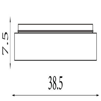 Plafonnier Polka 24W+6W LED Noir et blanc SEARCHLIGHT 89735-38BK