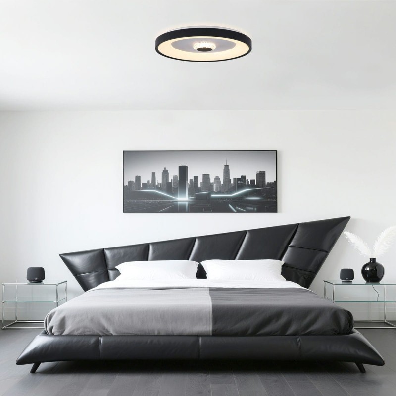 Plafonnier Polka 24W+6W LED Noir et blanc SEARCHLIGHT 89735-38BK