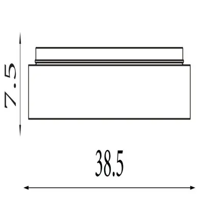 Plafonnier Gianna 24W+6W LED Latte SEARCHLIGHT 89735-38LT