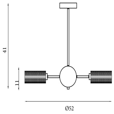 Plafonnier Cosmic 10W Max LED Noir SEARCHLIGHT 96505-5BK