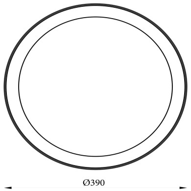 Plafonnier Galactic 24W LED Gris SEARCHLIGHT 98900-40WH