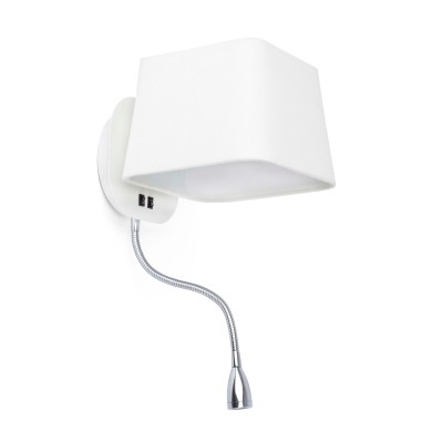 Applique Liseuse blanche 60W SWEET FARO 29950
