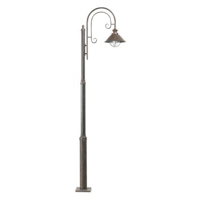 Lampadaire exterieur brun rouille 1x12 NAUTICA FARO 71116