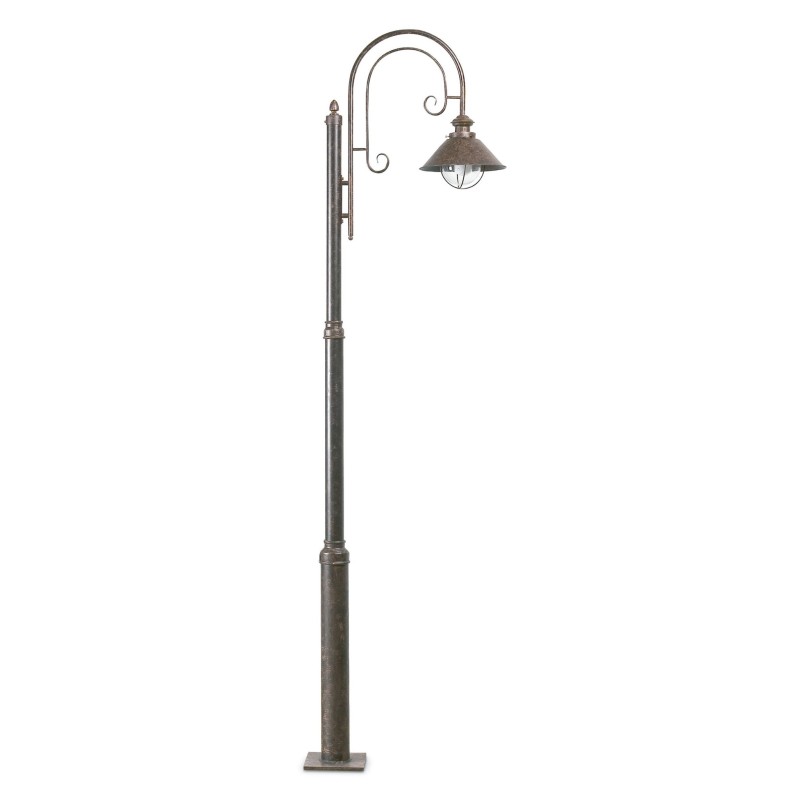 Lampadaire exterieur brun rouille 1x12 NAUTICA FARO 71116