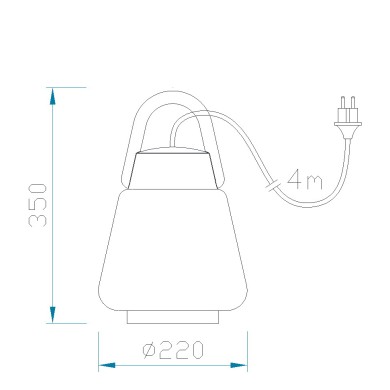 Lampe à poser KINKE Gris 1x20W MANTRA 6213