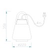 Lampe à poser KINKE Gris 1x20W MANTRA 6213