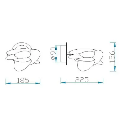 Applique NIDO Chromé  LED 1x6W MANTRA 5905