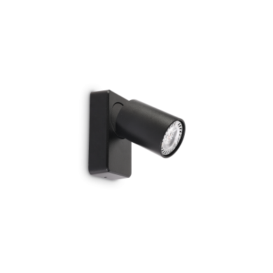 Applique Murale RUDY Noir 1xGU10 35W IDEAL LUX 229010