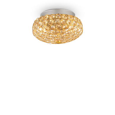 Plafonnier KING Or 3x40W IDEAL LUX 75402