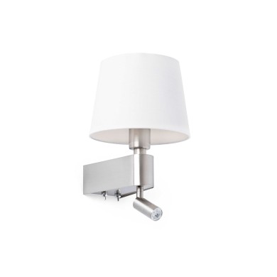 Applique Liseuse 1x20W + 3W Chromé Blanc FARO 29976