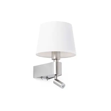 Applique Liseuse 1x20W + 3W Chromé Blanc FARO 29976
