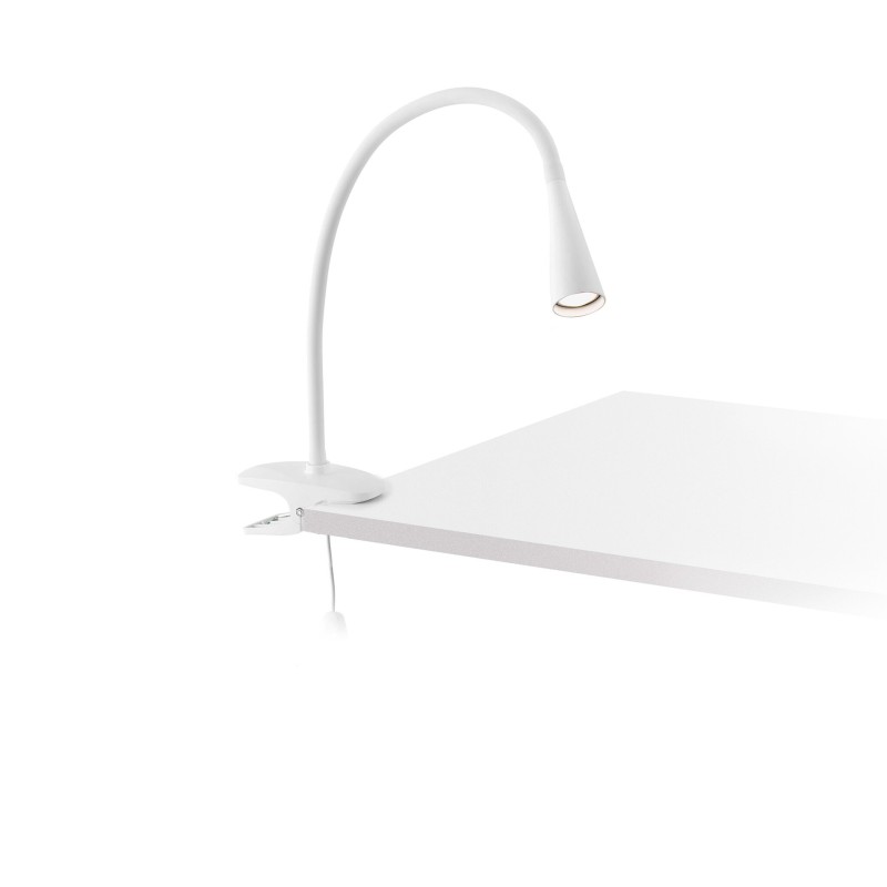 Lampe Bureau à Pince LENA Led 5W BLANC FARO 52059