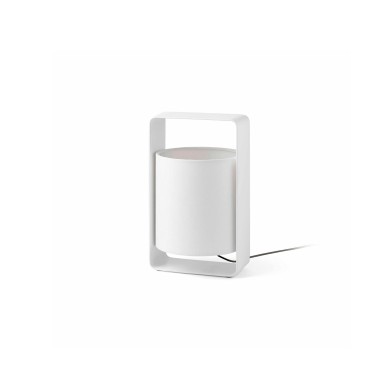 Lampe de Table Blanc Abat Jour Beige E27 20W Lula P FARO 28380