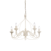 Lustre CORTE Blanc vieilli 5x40W IDEAL LUX 5881