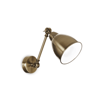 Applique murale NEWTON Laiton vieilli 1x60W IDEAL LUX 027876