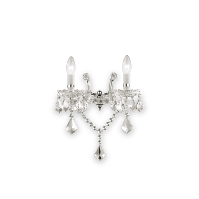 Applique murale FLORIAN Chrome 2x40W IDEAL LUX 35642