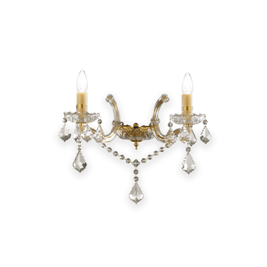 Applique murale FLORIAN Or 2x40W IDEAL LUX 35659