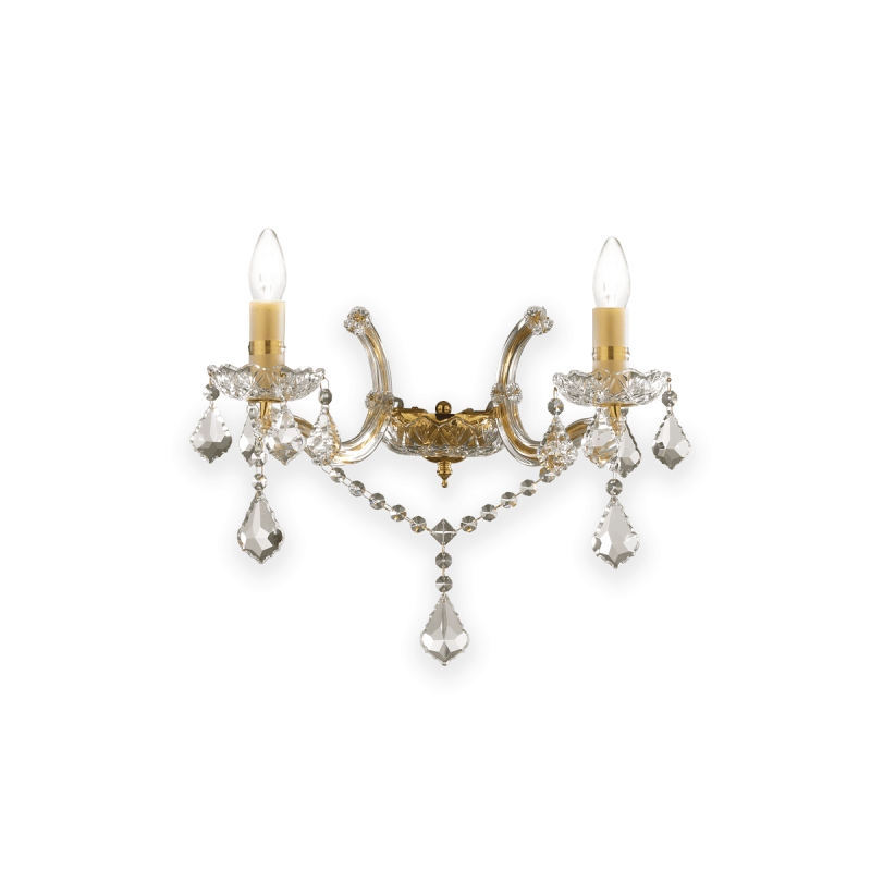 Applique murale FLORIAN Or 2x40W IDEAL LUX 35659