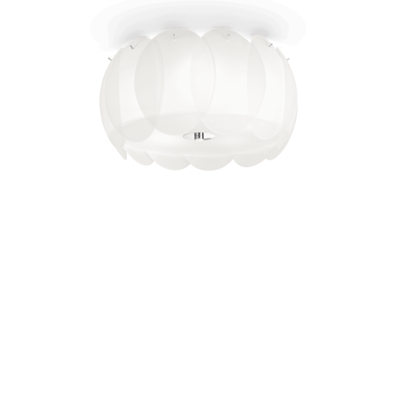 Plafonnier OVALINO PL5 Blanc 60W max IDEAL LUX 93963