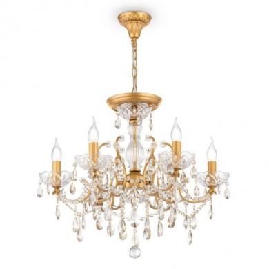 Lustre Pampilles Sevilla Or 6x60W E14 MAYTONI DIA004-06-G