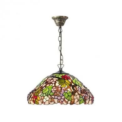 Suspension style Tiffany RAISIN 2xE27 D40 MYTIFFANY KT9810+C2