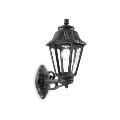Applique murale extérieure ANNA BIG Noir 1x60W IDEAL LUX 101491