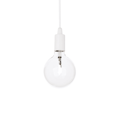Suspension EDISON Blanc 1x60W IDEAL LUX 113302