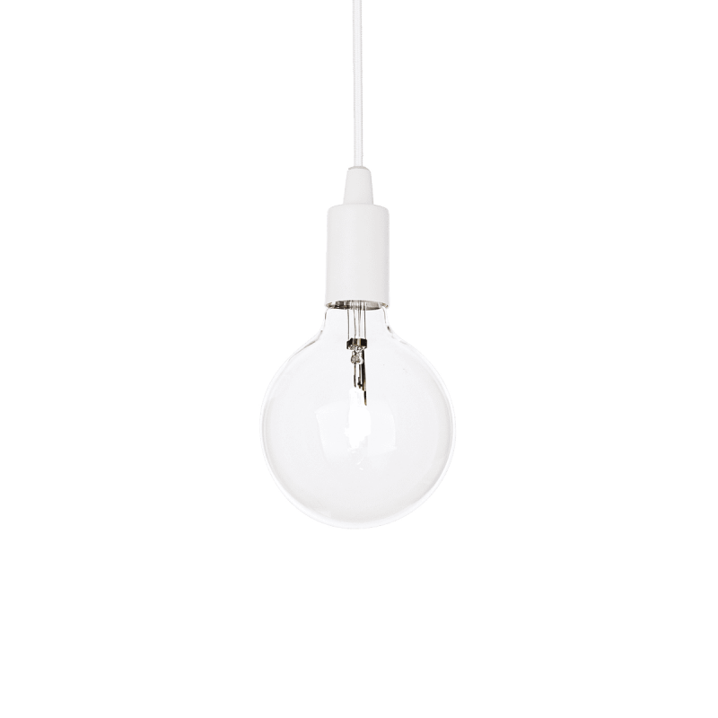 Suspension EDISON Blanc 1x60W IDEAL LUX 113302
