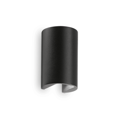 Applique murale extérieure APOLLO rond Noir 2x3W IDEAL LUX 137391