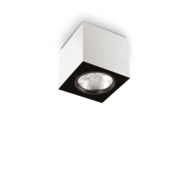 Plafonnier MOOD Carré Blanc 1x28W IDEAL LUX 140902