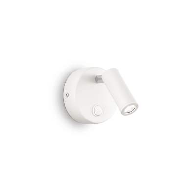 Applique murale PAGE rond Blanc 1x3W IDEAL LUX 142586