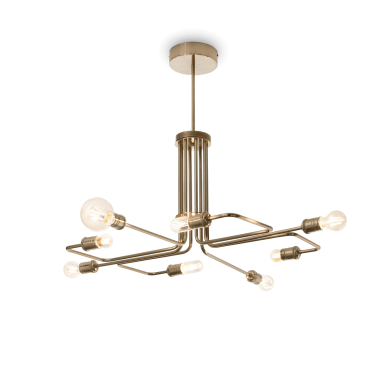 Suspension TRIUMPH SP8 Laiton antique 60W max IDEAL LUX 160269