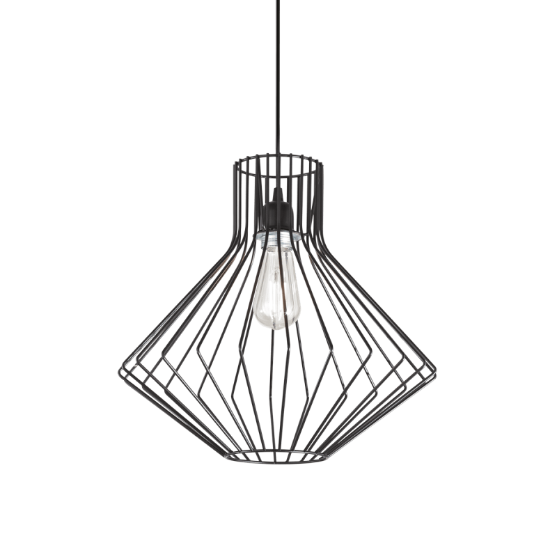 Suspension AMPOLLA-4 SP1 Noir 60W max IDEAL LUX 167497