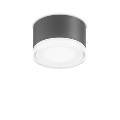 Plafonnier URANO PL1 SMALL Anthracite 15W max IDEAL LUX 168111