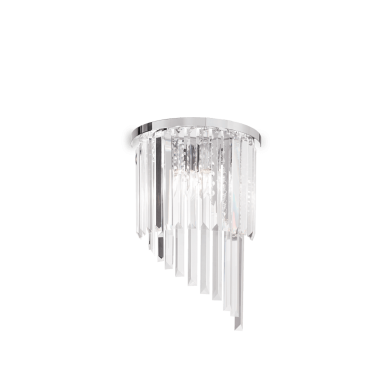 Applique CARLTON AP3 Transparent 40W max IDEAL LUX 168913