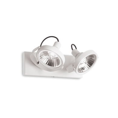 Plafonnier GLIM Blanc GU10 2x50W IDEAL LUX 200200