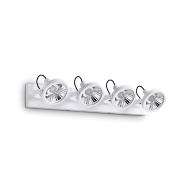 Plafonnier GLIM Blanc GU10 4x50W IDEAL LUX 200217