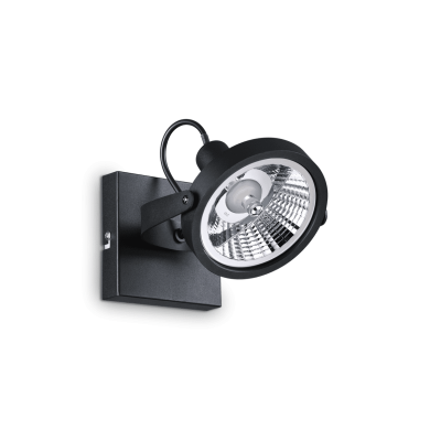 Plafonnier GLIM Noir GU10 1x50W IDEAL LUX 200231