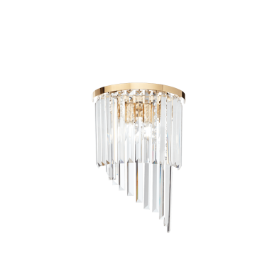 Applique Murale CARLTON Or E14 3x40W IDEAL LUX 213491