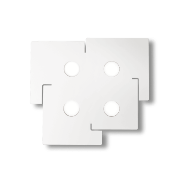 Plafonnier TOTEM Blanc GX53 4x15W  IDEAL LUX 215778