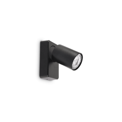 Applique Murale RUDY Noir 1xGU10 35W IDEAL LUX 229010