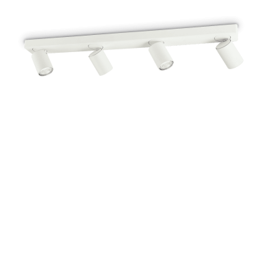 Plafonnier RUDY Blanc 4xGU10 35W IDEAL LUX 229089