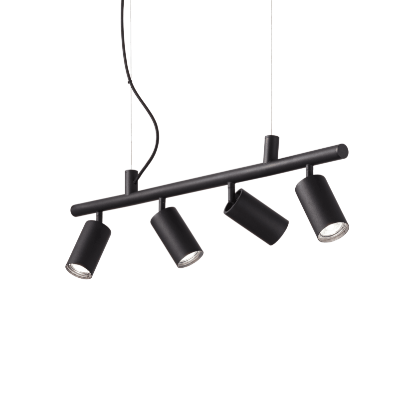Suspension DYNAMITE Noir 4xGU10 28W IDEAL LUX 231341