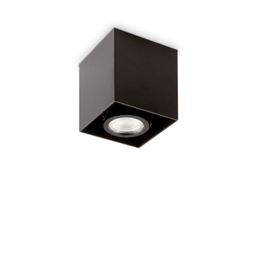 Plafonnier MOOD Noir 1xGU10 28W Carré IDEAL LUX 243948
