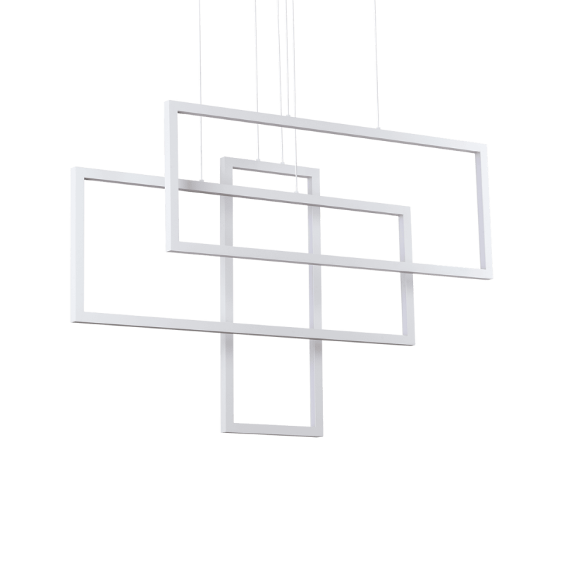 Suspension FRAME Blanc 1x93W IDEAL LUX 253589