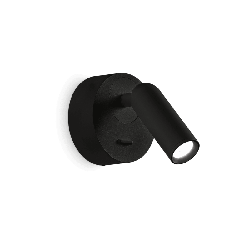 Applique murale BEAN Noir 1x3,5W Rond IDEAL LUX 260617